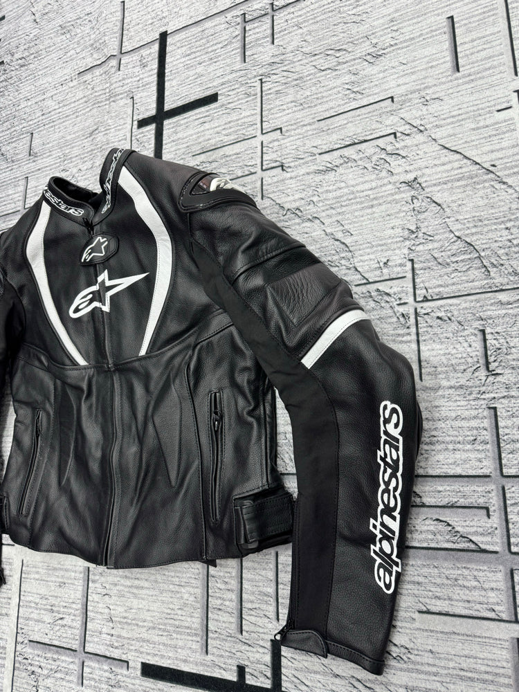 Alpinestars deri motosiklet montu crop (kadın) - görsel 2