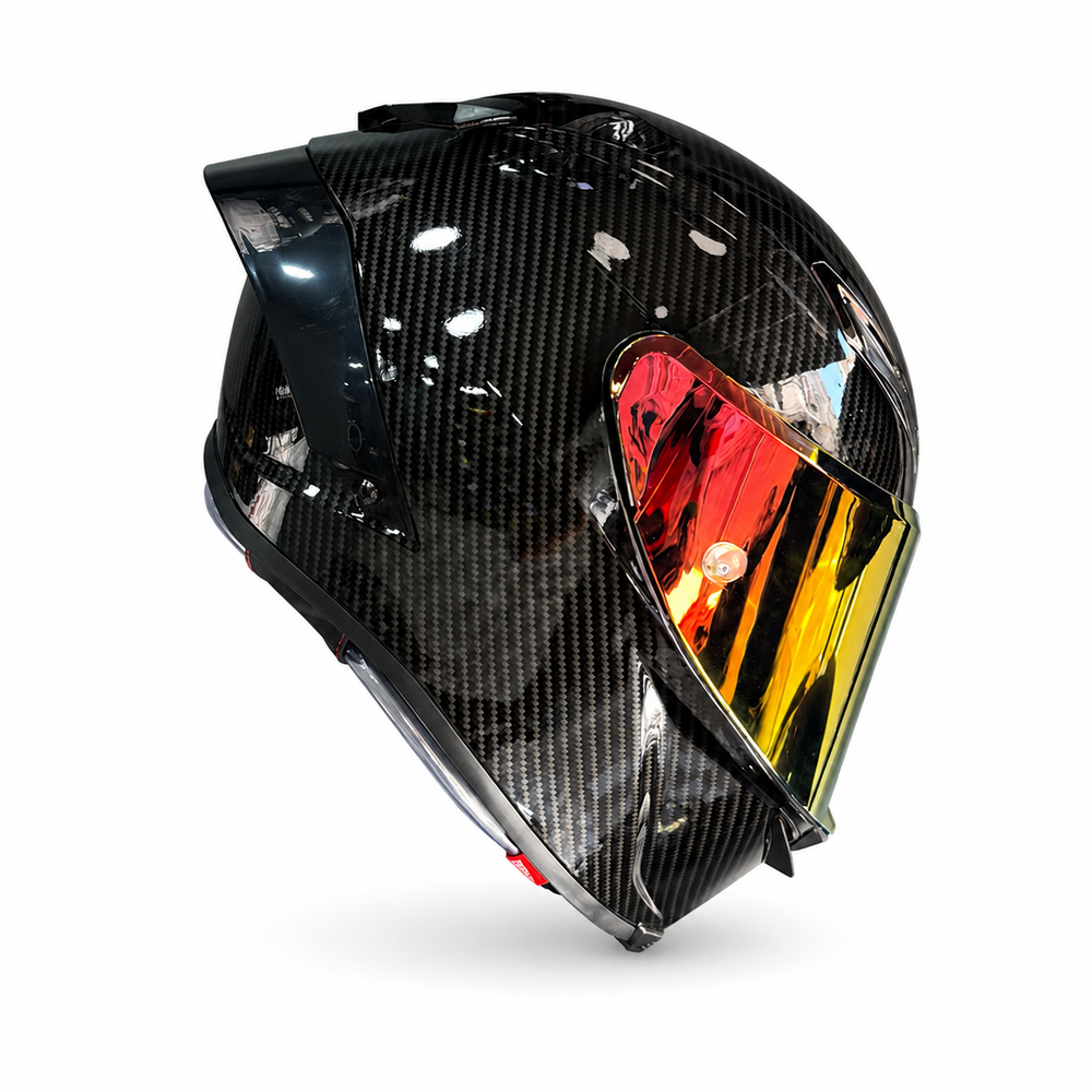 AGV Pista GP RR karbon kask kırmızı iridyum vizör - yan görünüm