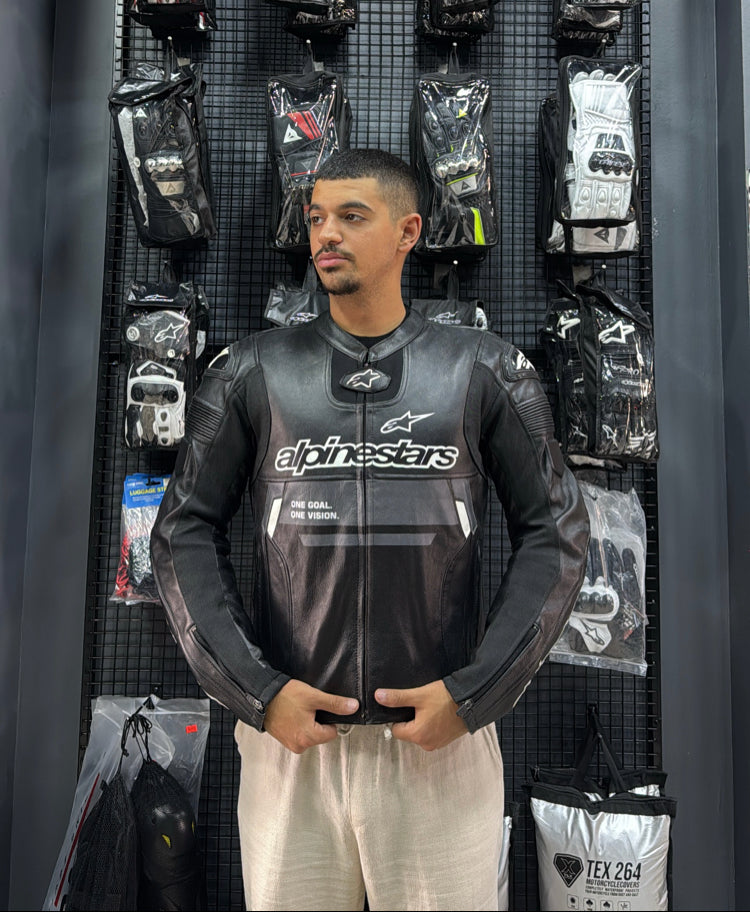 Alpinestars deri motosiklet montu - görsel 1