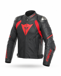 Dainese deri motosiklet montu - arkadan görünüm