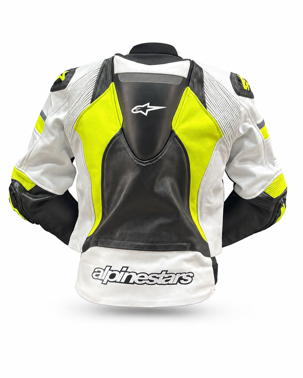 Alpinestars deri motosiklet montu - arkadan görünüm