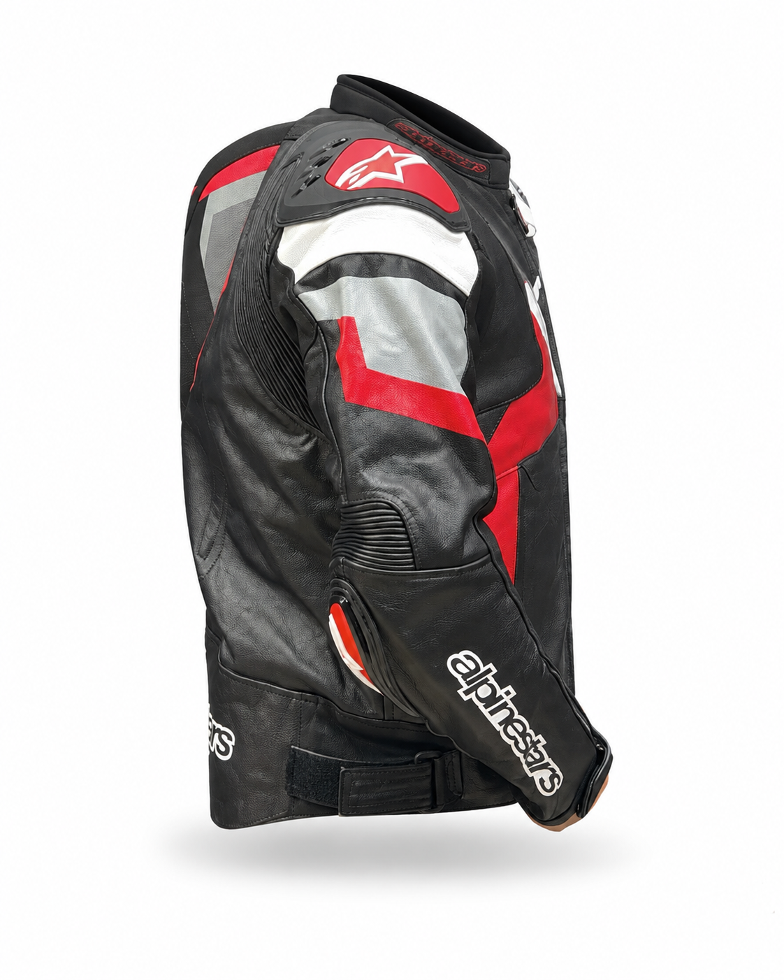 Alpinestars deri motosiklet montu - detay görünüm