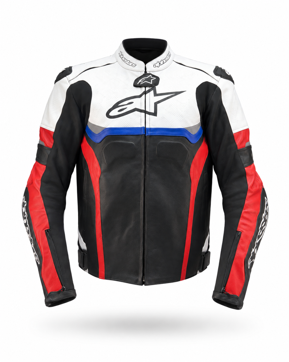 Alpinestars deri motosiklet montu - önden görünüm